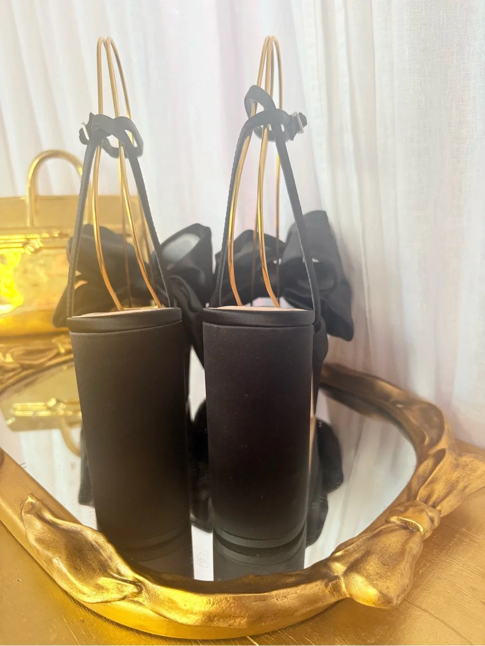 Loeffler Randall Kiki Bow Platforms 9.5 NIB